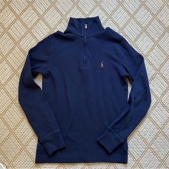 POLO RALPH LAUREN BOYS 1/4 ZIP - Picture 1 of 4
